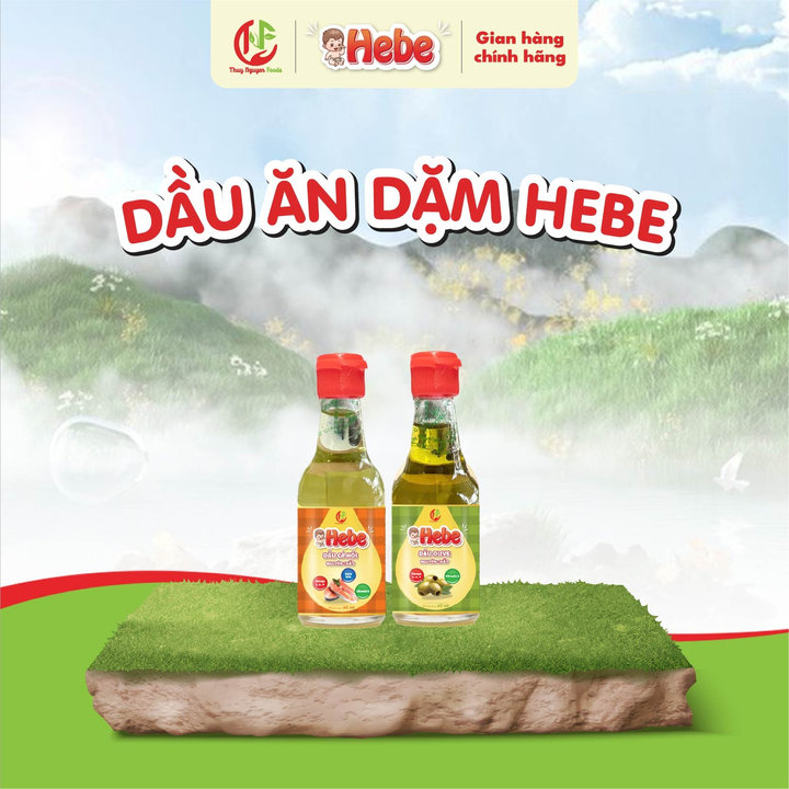 Combo 2 Dầu Olive - Dầu Cá Hồi 60ml Hebe