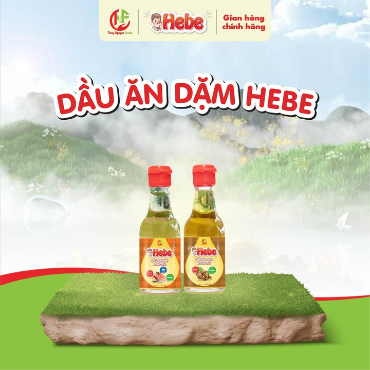 Combo 2 Chai Dầu Óc Chó - Cá Hồi 60ml Hebe
