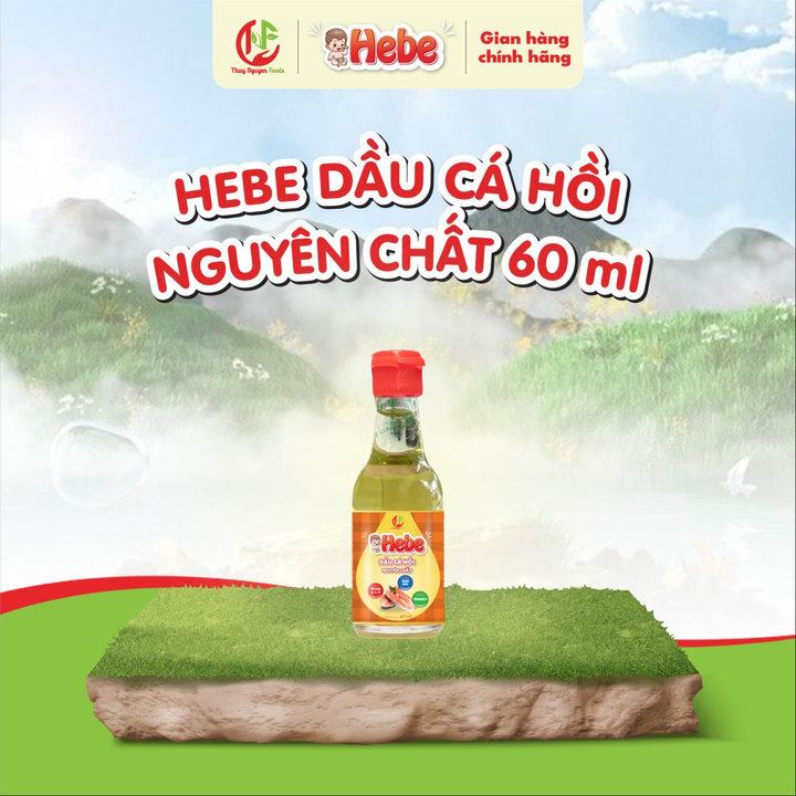 Dầu Cá Hồi Nguyên Chất 60ml - Hebe