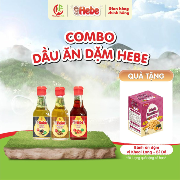 Combo 3 Dầu Óc Chó - Dầu Mè- Dầu Gấc 60ml Hebe