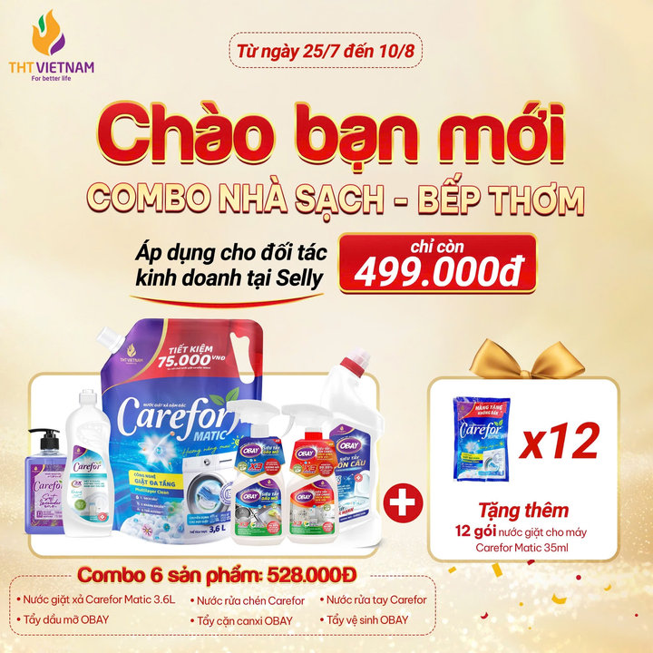 Combo Tiết Kiệm: Nhà Sạch Bếp Thơm