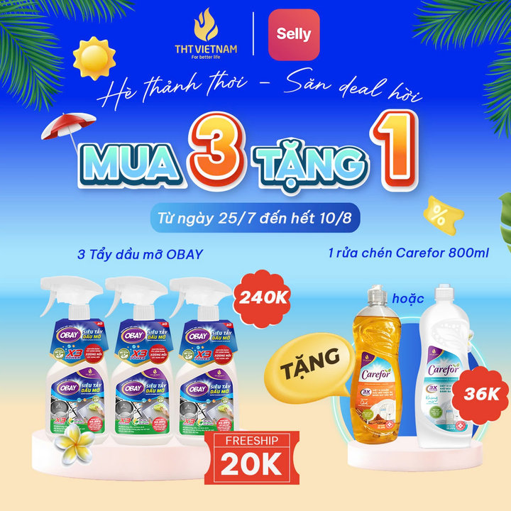 Siêu Tẩy Dầu Mỡ Obay 450ml