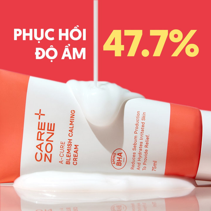 Alternative view of Kem Dưỡng Làm Dịu Cho Da Mụn Carezone A-cure Blemish Calming Cream 75mlx2