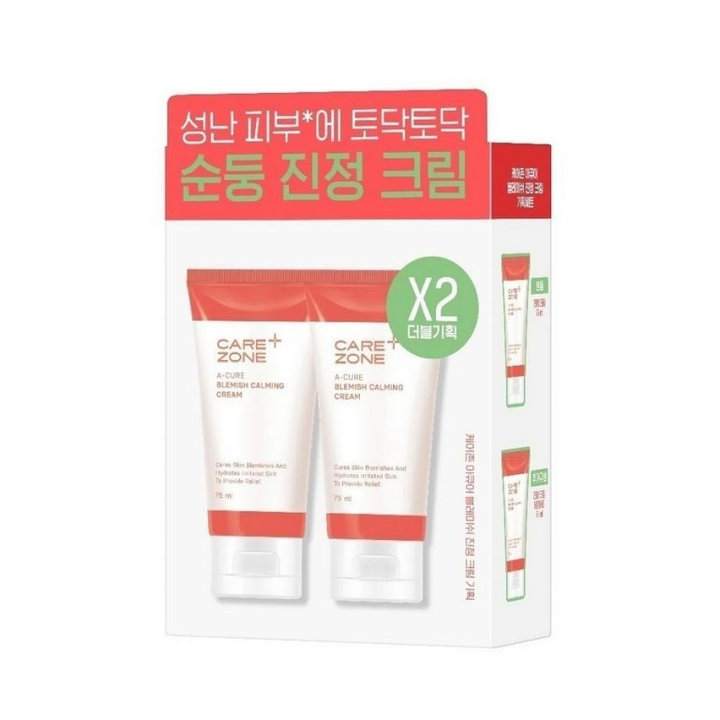 Kem Dưỡng Làm Dịu Cho Da Mụn Carezone A-cure Blemish Calming Cream 75mlx2