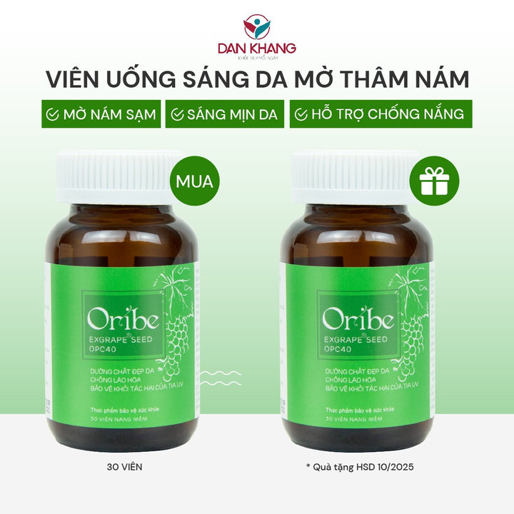 Viên Uống Trắng Da Sạch Nám Chống Lão Hóa - Oribe