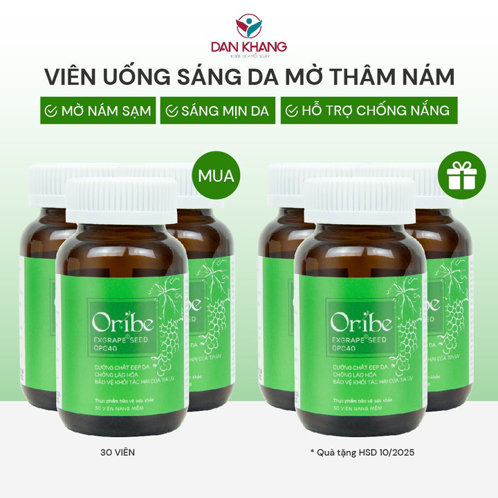 Alternative view of Viên Uống Trắng Da Sạch Nám Chống Lão Hóa - Oribe