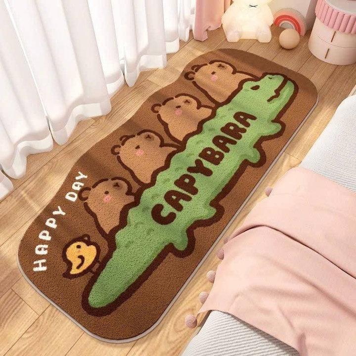 Alternative view of Thảm Chân Phòng Ngủ Capybara Cao Cấp Lông Mềm Mại