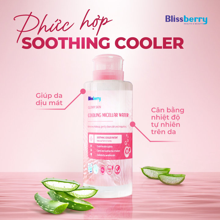 Alternative view of Nước Tẩy Trang Blissberry Glowy Skin Cooling Micellar Water 400ml