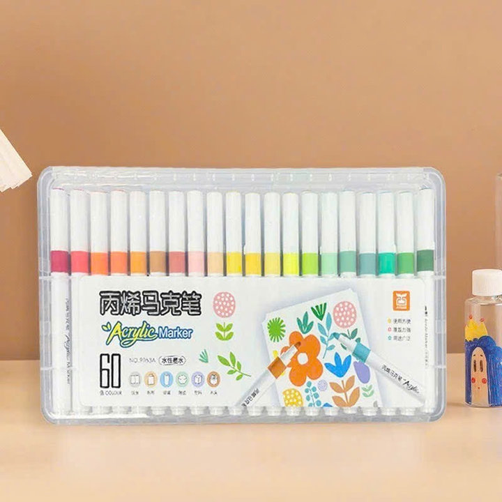 Bút Màu Acrylic Macker Vẽ Mọi Chất Liệu, Màu Sắc Tươi Sáng 9053 - Lady's Passion
