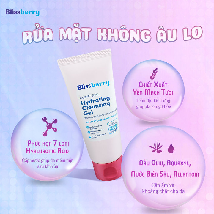 Alternative view of Sữa Rửa Mặt Cấp Ẩm, Làm Sáng Da Blissberry 100ml