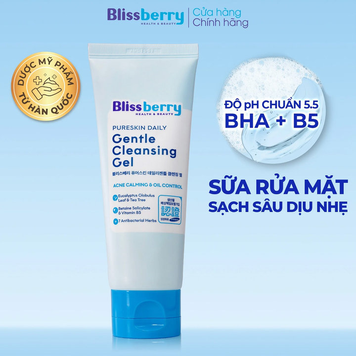 Alternative view of Sữa Rửa Mặt Bha Sạch Nhờn, Giảm Mụn Blissberry 100ml