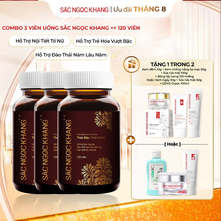 Combo 03 Viên Uống Snk ++ 120 Viên - Sắc Ngọc Khang