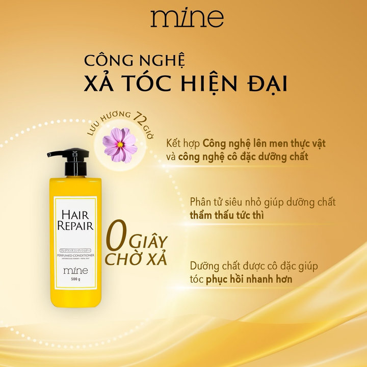 Dầu Xả Phục Hồi Hư Tổn Hương Nước Hoa Mine 500g