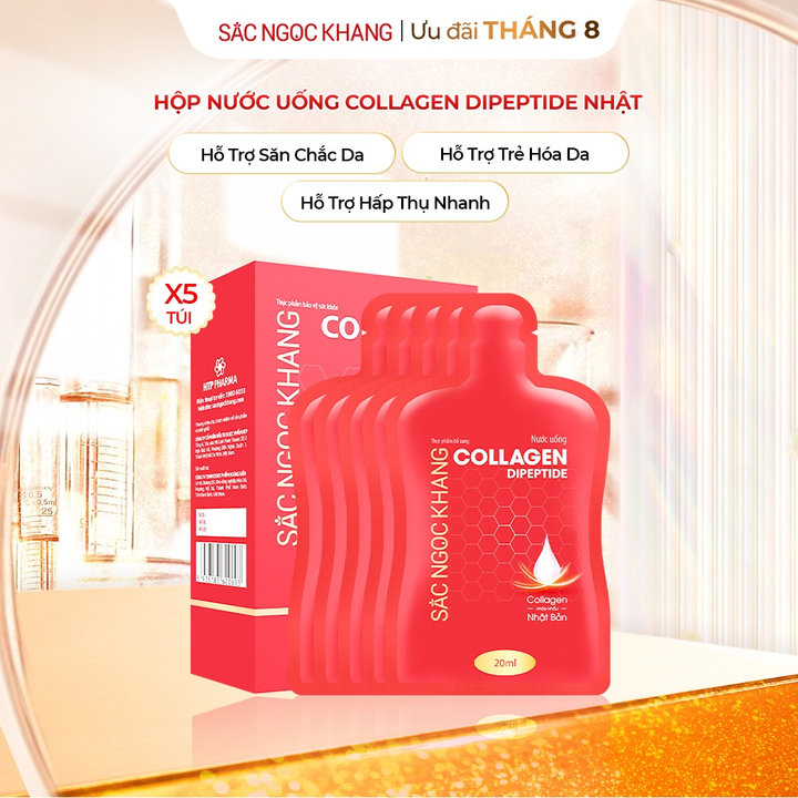 Nước Uống Collagen Dipeptide - Hộp 05 Túi - Sắc Ngọc Khang