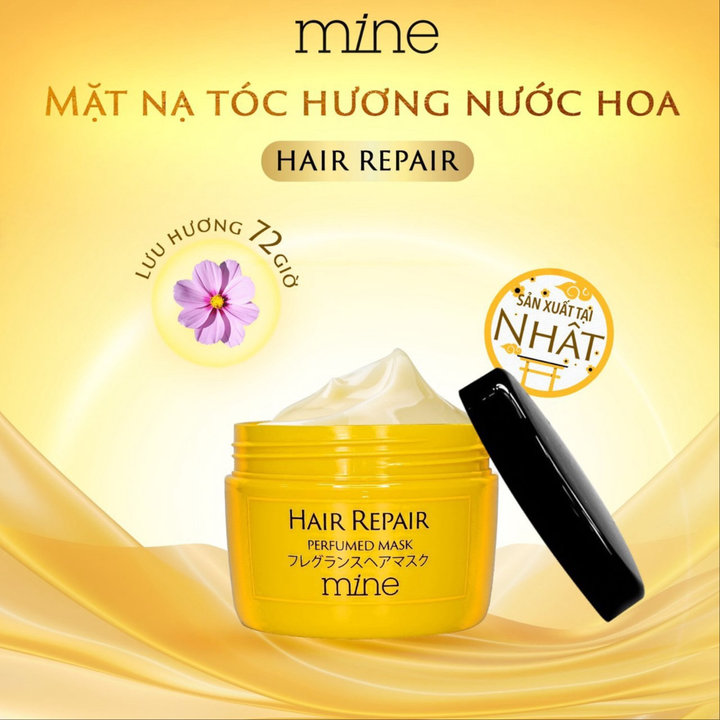 Mặt Nạ Ủ Tóc Phục Hồi Hư Tổn Nước Hoa Mine 500g