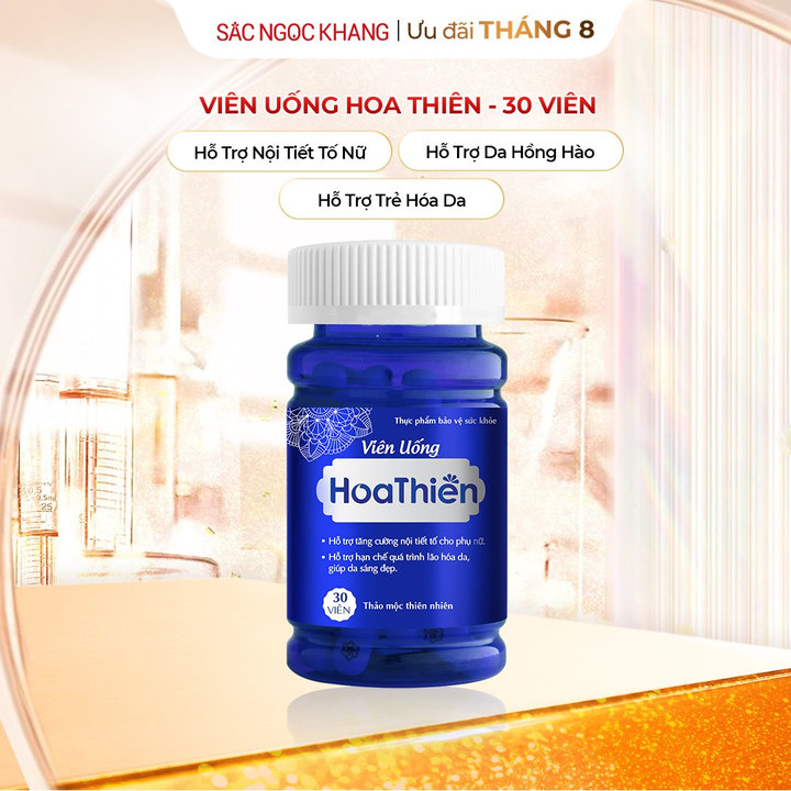 Viên Uống Hoa Thiên - Giúp Tăng Cường Nội Tiết Tố Nữ & Dưỡng Đẹp Da - Hoa Thiên