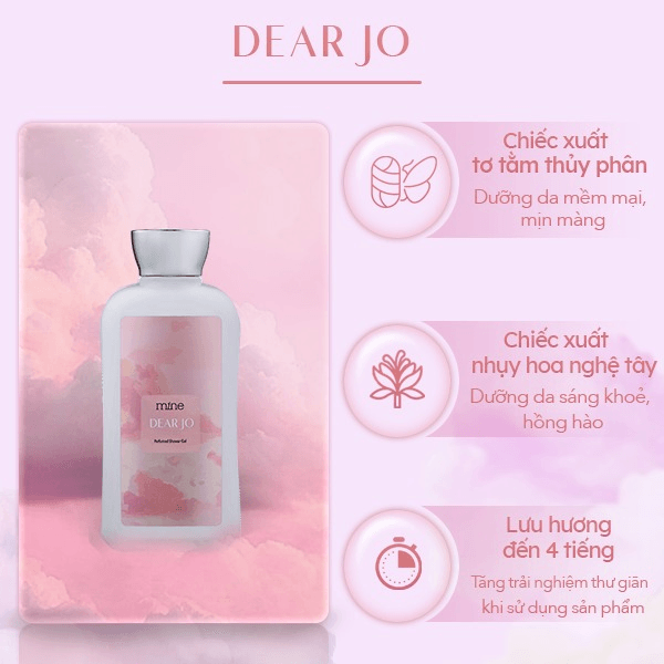 Sữa Tắm Dưỡng Ẩm Nước Hoa Mine Dear Jo 470g