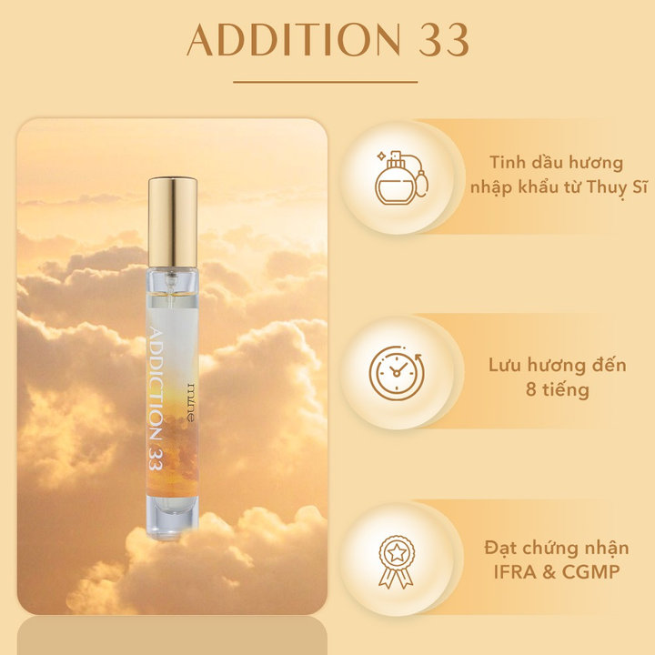 Nước Hoa Mine Addiction 33 Lưu Hương 6-8h 9ml