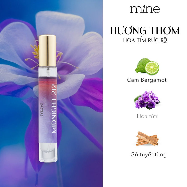 Nước Hoa Nữ Mine Midnight Lưu Hương 6-8h 9ml