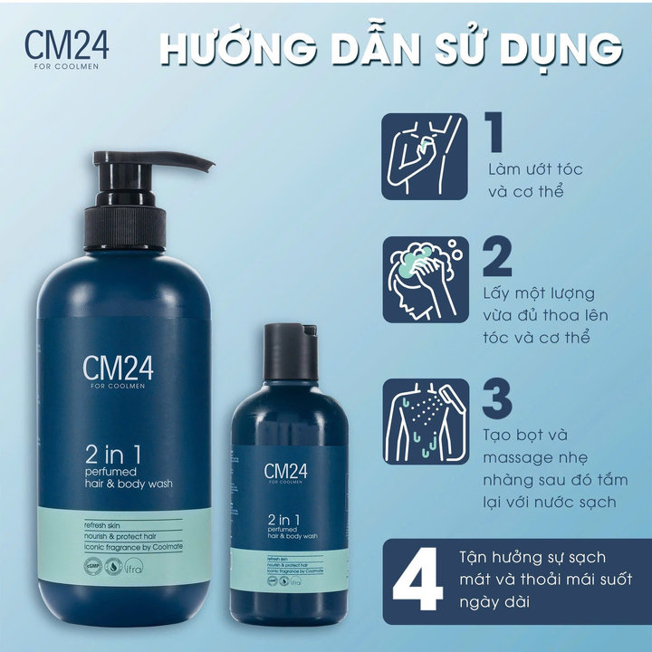 Alternative view of Tắm Gội Nam 2in1 Hương Nước Hoa Cm24 500ml