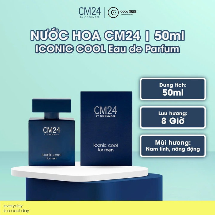 Alternative view of Nước Hoa Nam Cm24 Iconic Cool Lưu Hương 6-8h 50ml