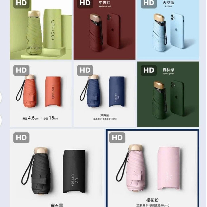 Ô Gấp Gọn Mini Siêu Nhẹ , Nhỏ Gọn Tiện Ích