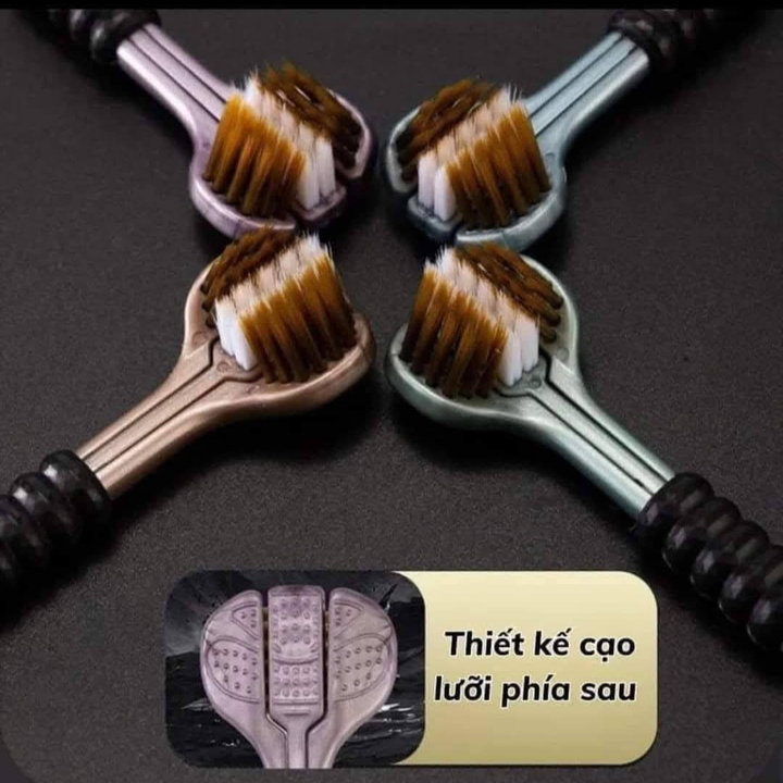 Alternative view of Bàn Chải Đánh Răng Đa Chiều Chải 3 Mặt, Bộ 4 Chiếc Lông Mềm