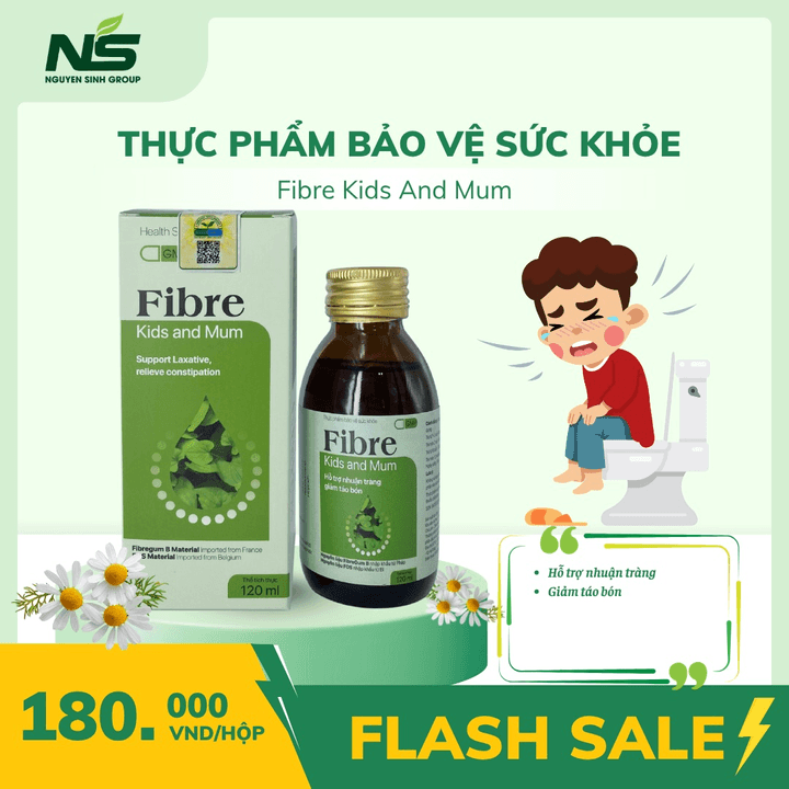 Alternative view of Chất Xơ Tinh Fibre Kids And Mum Hỗ Trợ Nhuận Tràng, Cải Thiện Tiêu Hóa Nguyên Sinh Group 120ml