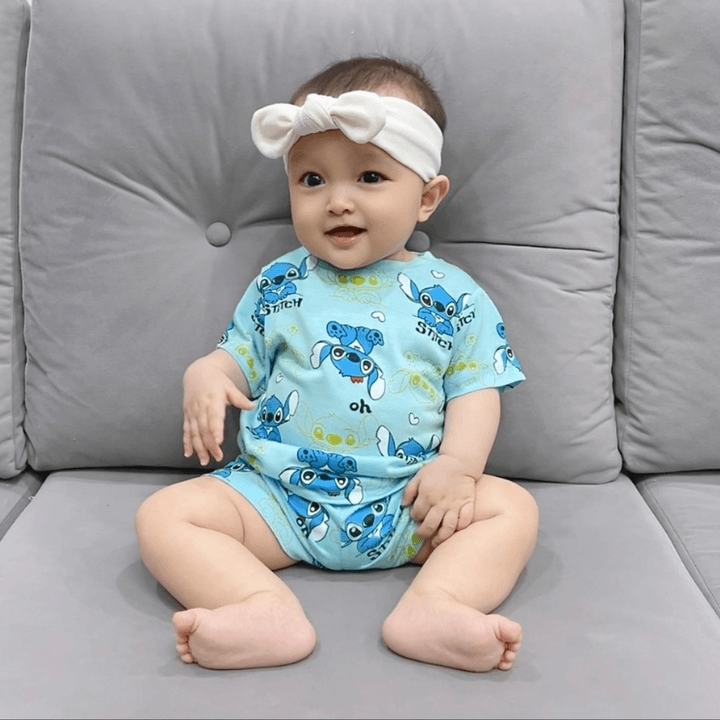 Alternative view of Bộ Quần Áo Thun Lạnh Họa Tiết Tay Ngắn Mdkids Cho Bé Trai Và Bé Gái 5-15kg.