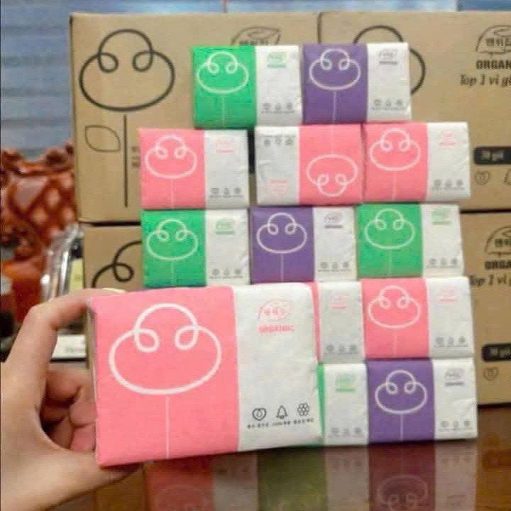 Alternative view of 30 Gói Giấy Ăn Organic Siêu Dai Mền Mịn