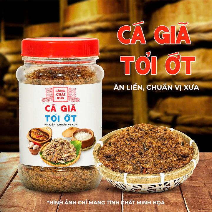 [hủ 70g] Cá Giã Tỏi Ớt Làng Chài Xưa Loại Đặc Biệt Ăn Liền, Chuẩn Vị Xưa Đậm Đà Ăn Kèm Cơm Nóng Cháo Trắng Rất Ngon