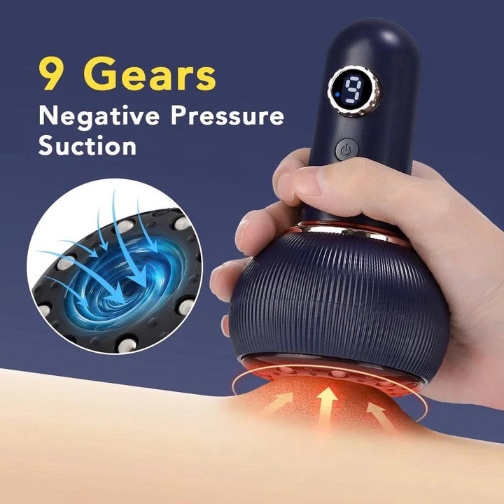 Alternative view of Máy Massage Kinh Lạc Giác Hơi Hồng Ngoại 8 Đầu Bi Allzz -al 14536 - Gdn