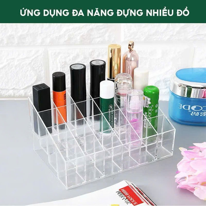 Khay Đựng Son, Mỹ Phẩm 24 Ô Trong Suốt Sp0316 - Lady's Passion