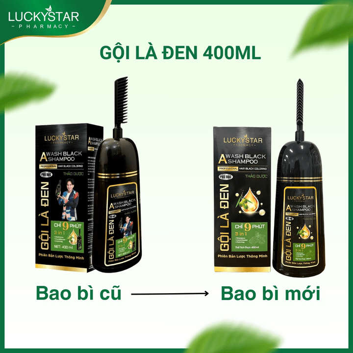 Alternative view of Gội Là Đen Thảo Dược Cao Cấp Kèm Lược - Lucky Star