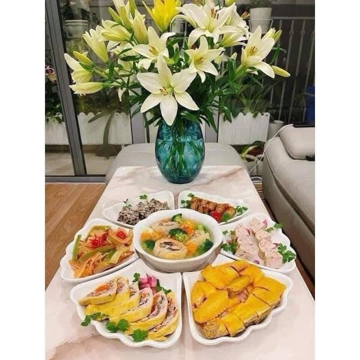 Bộ Bát Hoa Mặt Trời Nhựa Phíp Đường Kính 50cm Loại Nhỡ