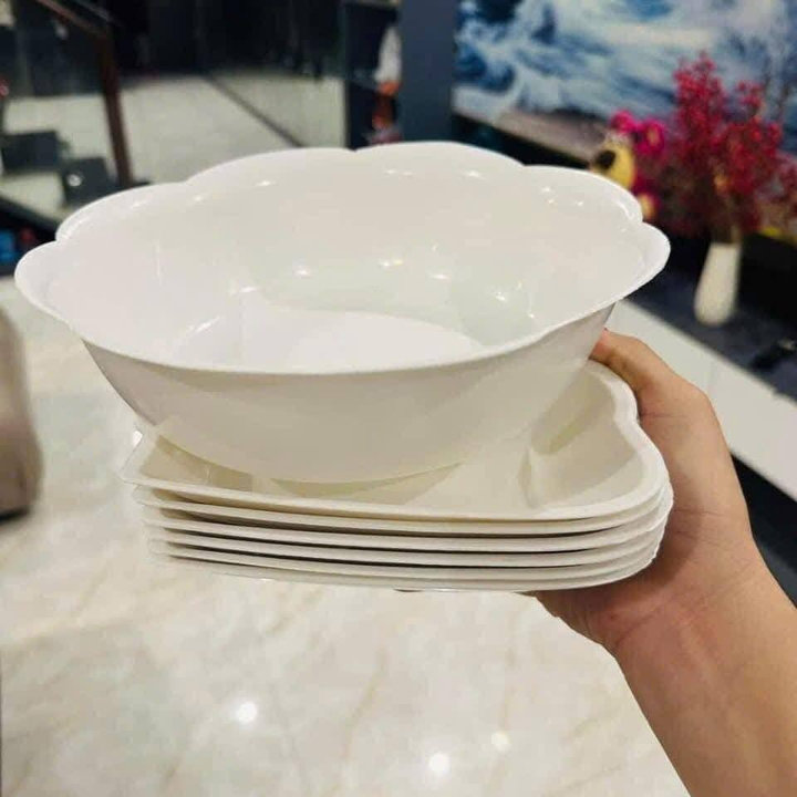 Alternative view of Bộ Bát Hoa Mặt Trời Nhựa Phíp Đường Kính 50cm Loại Nhỡ