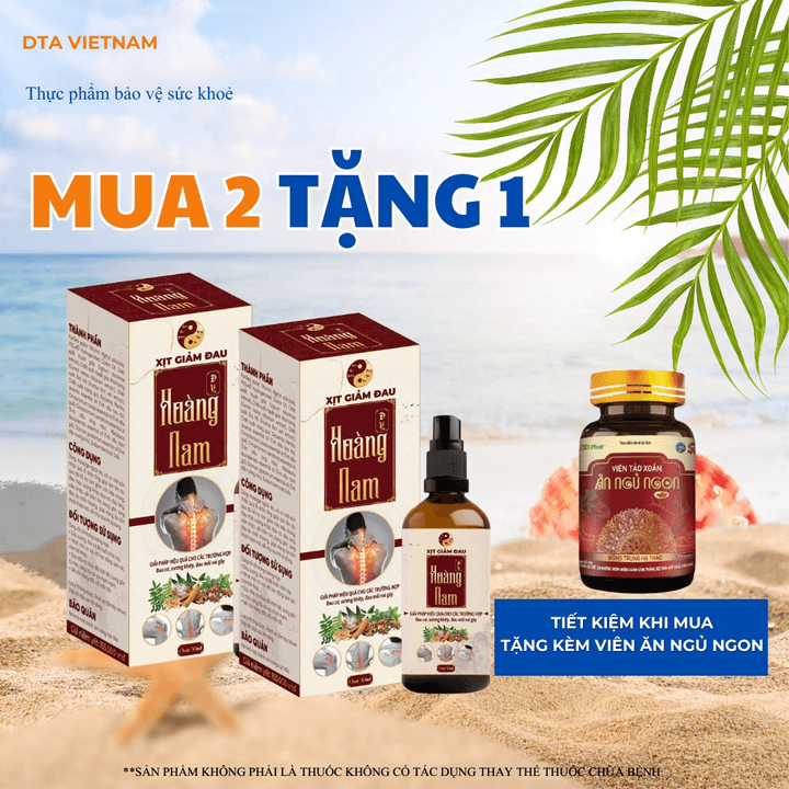 Xịt Giảm Đau Đông Y Hoàng Nam Hỗ Trợ Giảm Đau Nhanh Ngoài Gia Cơ Xương Khớp Chai 50ml