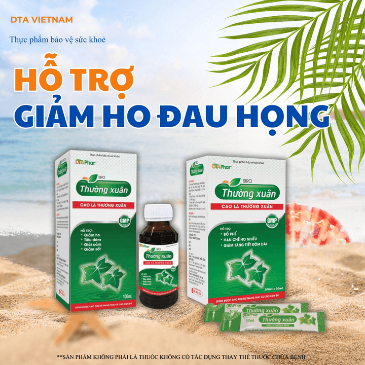 Siro Thường Xuân Hỗ Trợ Bổ Phế Hạn Chế Ho Nhiều Giảm Tăng Tiết Đờm Giúp Ấm Cổ Họng Giảm Ngứa Do Ho Kéo Dài Hộp 20 Gói Và Chai 100ml