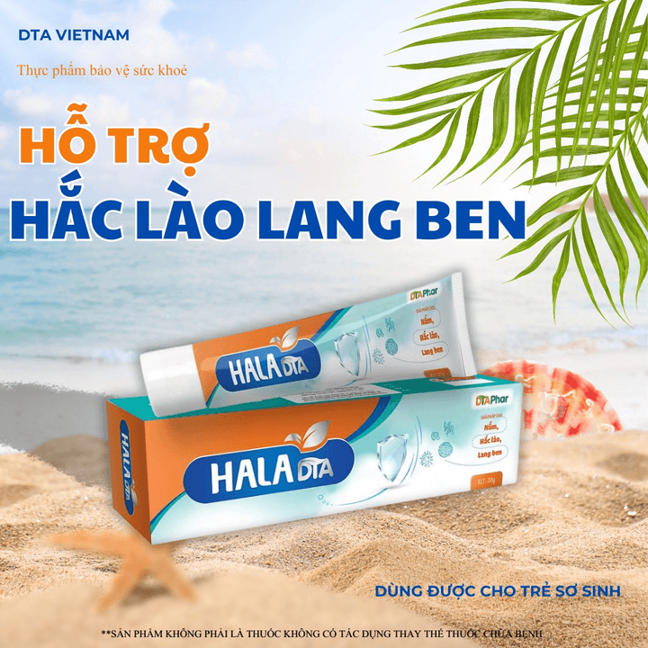 Kem Bôi Hala Hiệu Quả Giảm Ngứa Nhanh Dùng Cho Hắc Lào Lang Ben Zona Herpes - Tâm An Pharma