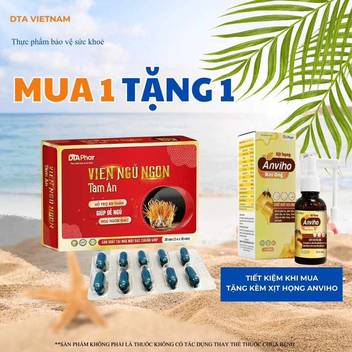Viên Uống Ngủ Ngon Hỗ Trợ Giảm Căng Thẳng Mệt Mỏi Do Mất Ngủ Ngủ Không Ngon Hộp 30 Viên