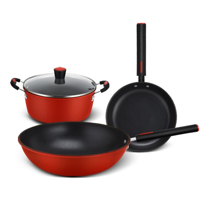 Alternative view of Combo Bộ 1 Nồi 2 Chảo Thép Carbon Chống Dính Lumicasa Lmcb3 Công Nghệ Đức – Lựa Chọn Hoàn Hảo Cho Gian Bếp Hiện Đại