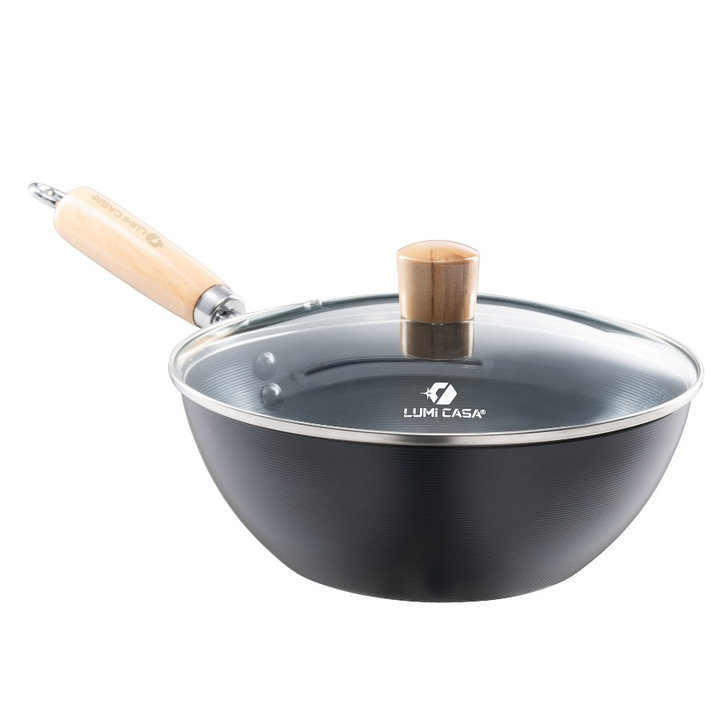 Alternative view of Chảo Chống Dính Thép Carbon Không Gỉ Lumicasa Csc22-24 Công Nghệ Đức - Siêu Bền Và Tiết Kiệm Năng Lượng