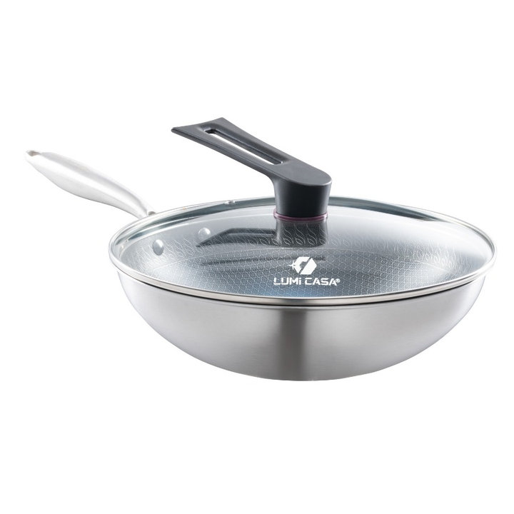 Alternative view of Chảo Chống Dính Thép Carbon Không Gỉ Lumicasa Csc18-32 Công Nghệ Đức - Siêu Bền Và Tiết Kiệm Năng Lượng