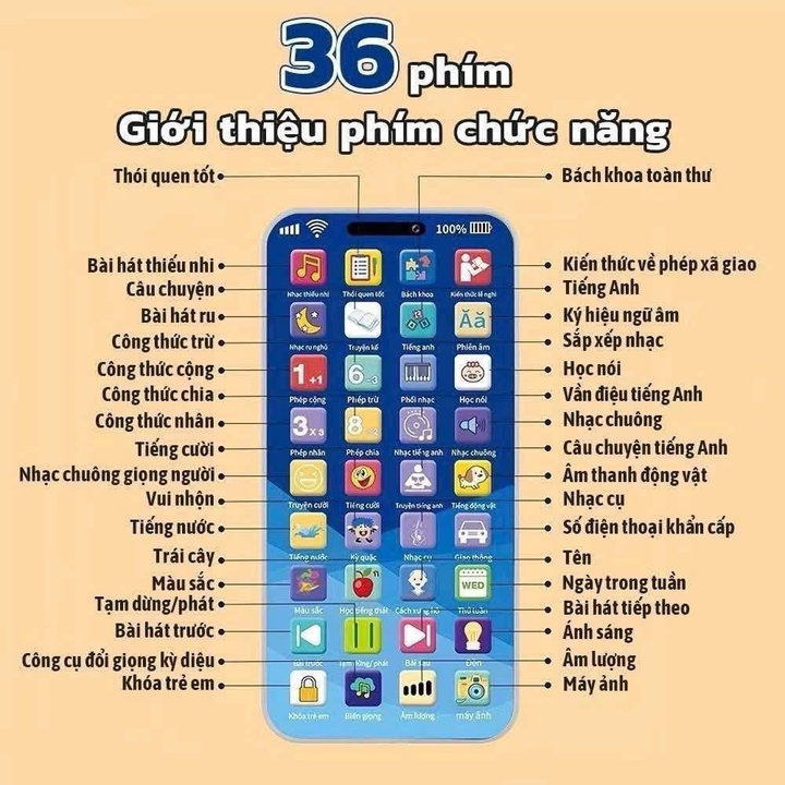 Alternative view of Điện Thoại Thông Minh 28 Phím Bấm. Có Tiếng Việt. Có Đèn Led.