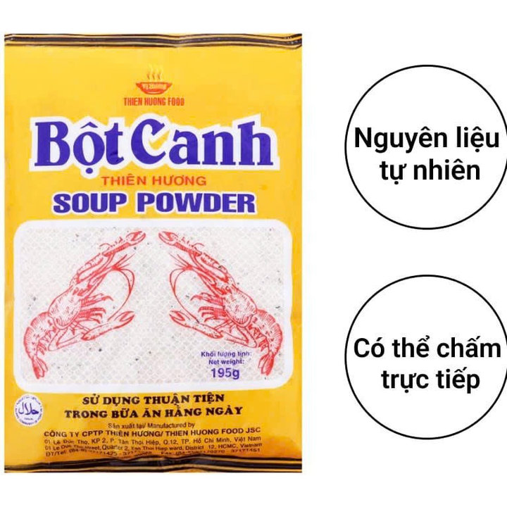[giá Sĩ] Thùng 50 Gói Bột Canh Thiên Hương 195g Dùng Cho Quán Ăn, Nhà Hàng - Gdn
