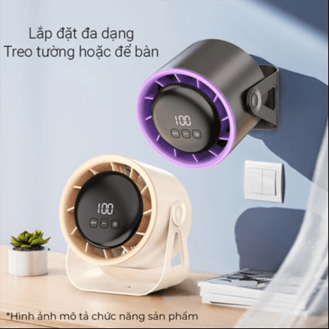 Quạt Bàn Shaw’s X8 4,8w Xám, Trắng