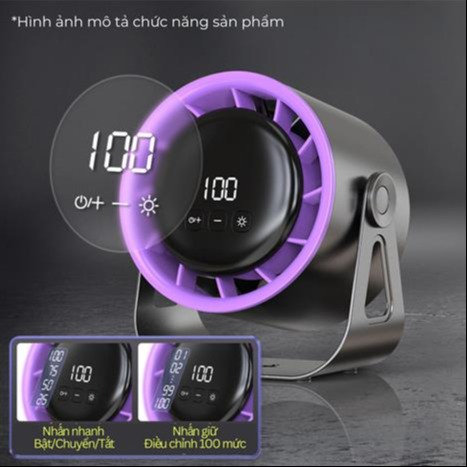Alternative view of Quạt Bàn Shaw’s X8 4,8w Xám, Trắng