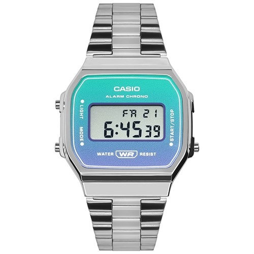 Đồng Hồ Điện Tử Unisex Dây Kim Loại Casio A168wer-2adf Bạc