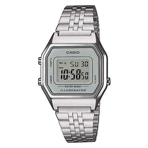 Đồng Hồ Điện Tử Nam/nữ Kim Loại Casio La680wa-7df Silver