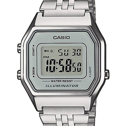 Alternative view of Đồng Hồ Điện Tử Nam/nữ Kim Loại Casio La680wa-7df Silver